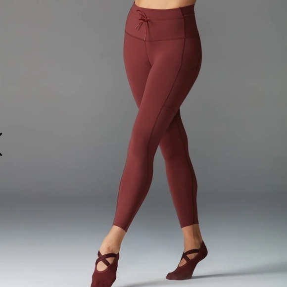 TAVI 7/8 TIE WAIST POCKET PINK LEGGINGS - SIZE S or 25 - Picture 3 of 9